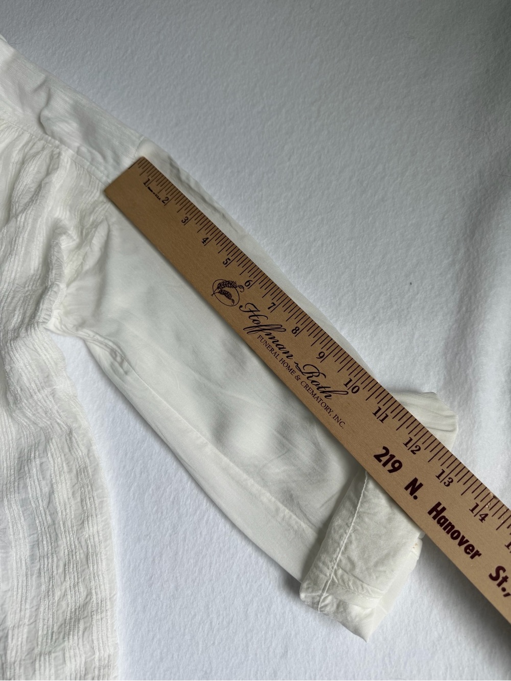 Anthropologie Cream Textured Tunic Button Down Blouse Medium Boho - Picture 11 of 15